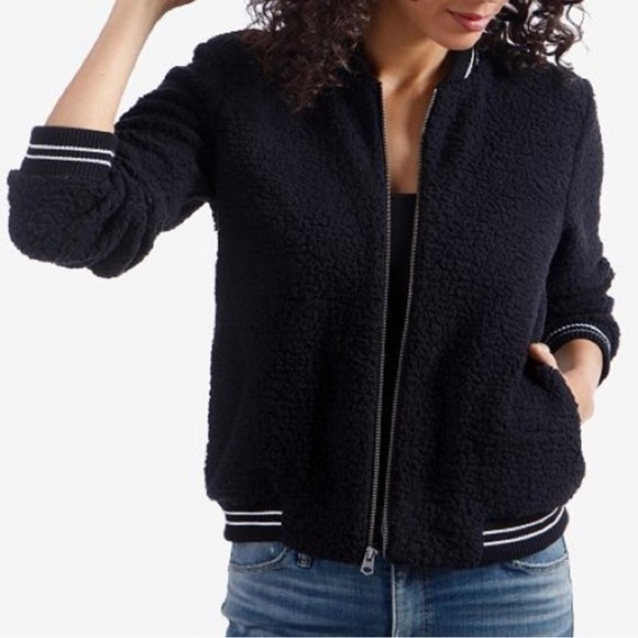 Lucky Brand Jackets & Blazers - Lucky Brand Varsity Fleece Bomber Jacket 3X NWT